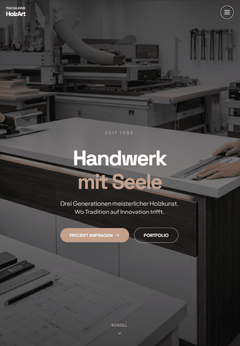 Webdesign-Projekt: Architekt Volker Krämer – Architektur-Portfolio